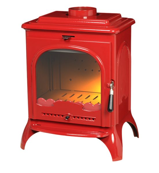 INVICTA Seville 2 Döküm Odun Sobası Kırmızı