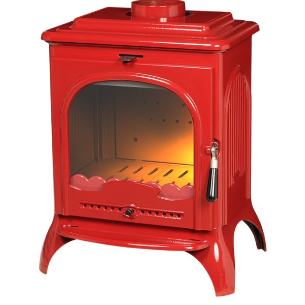 INVICTA Seville 2 Döküm Odun Sobası Kırmızı INVICTA Seville 2 Döküm Odun Sobası Kırmızı