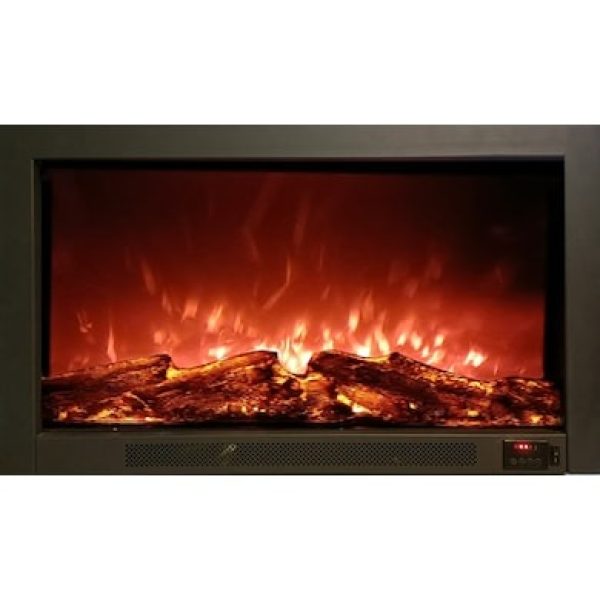 95 ELK Alaz 95 cm Elektrikli Şömine Metal Çerçeve (Isılı, Ses Efektli)