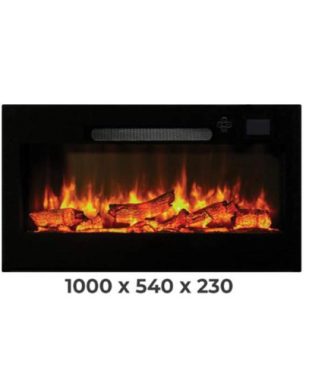 Pao 100 cm Elektrikli Şömine Cam Çerçeve (Isılı, Ses Efektli, Çok Fonksiyonlu)