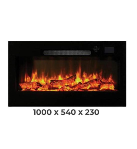 100 cm Elektrikli Şömine (Müzik Ses ve Renk Efektli)