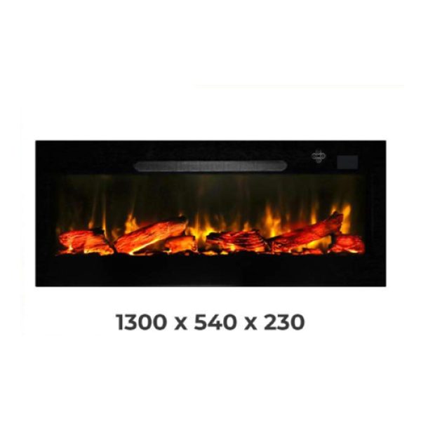 130 cm Elektrikli Şömine (Müzik Ses ve Renk Efektli) Pao 130 cm Elektrikli Şömine Cam Çerçeve (Isılı, Ses Efektli, Çok Fonksiyonlu)