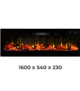 160 cm Elektrikli Şömine (Müzik Ses ve Renk Efektli)