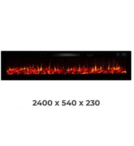 240 cm Elektrikli Şömine (Müzik Ses ve Renk Efektli)