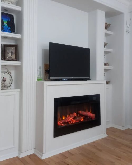 Pao 100 cm Elektrikli Şömine Cam Çerçeve (Isılı, Ses Efektli, Çok Fonksiyonlu) - Görsel 4