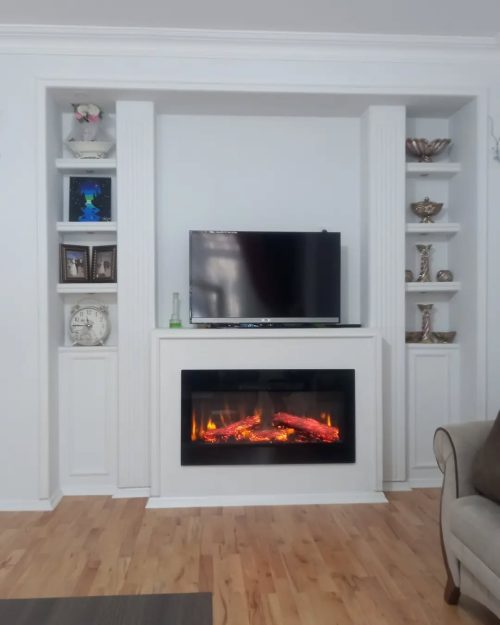 Pao 100 cm Elektrikli Şömine Cam Çerçeve (Isılı, Ses Efektli, Çok Fonksiyonlu) - Görsel 3