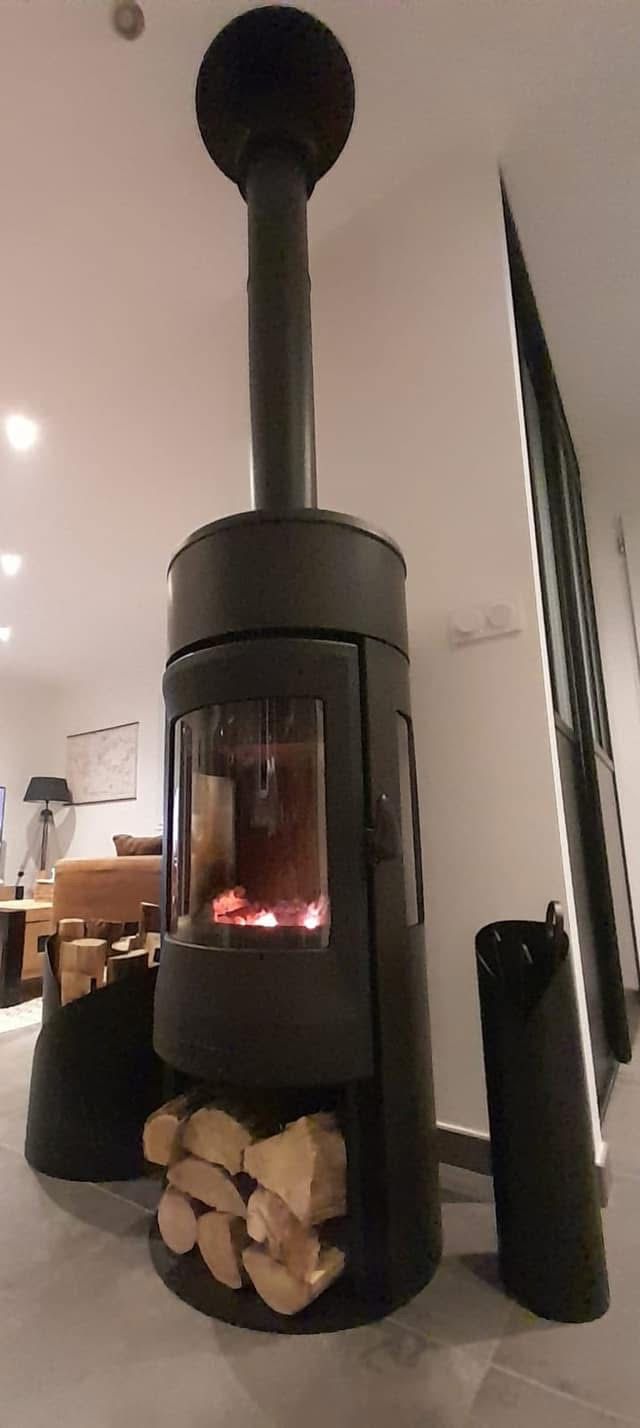 INVICTA Neosen 3 Tarafı Camlı Çelik Odun Sobası - Görsel 11