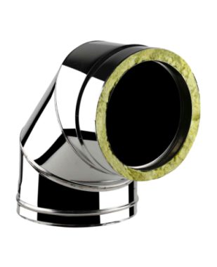 Çift Cidarlı Paslanmaz Çelik 90° Dirsek