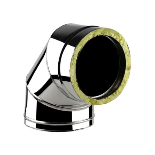 Çift Cidarlı Paslanmaz Çelik 90° Dirsek