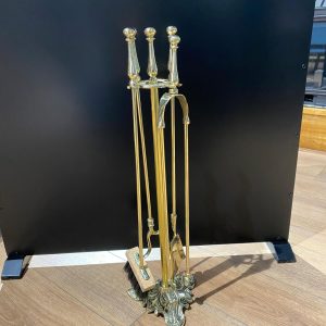 Pirinç Model 4`lü Şömine Maşa Takımı(1)