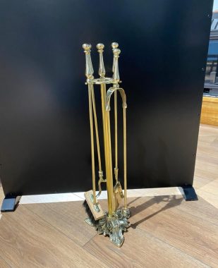 Pirinç Model 4`lü Şömine Maşa Takımı(1)