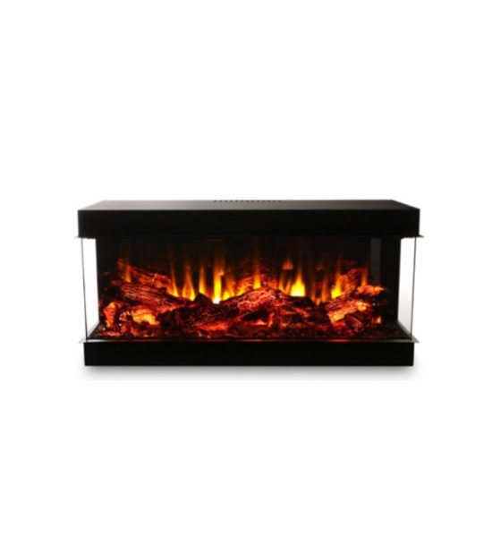 110 cm 3 Tarafı Camlı Elektrikli Şömine