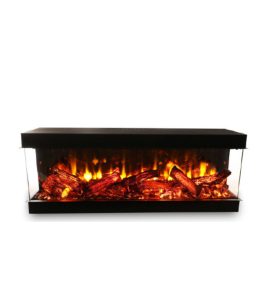 140 cm 3 Tarafı Camlı Elektrikli Şömine