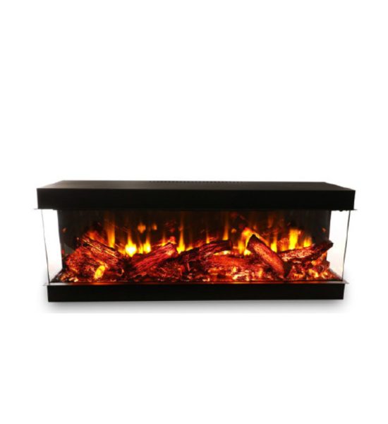 140 cm 3 Tarafı Camlı Elektrikli Şömine