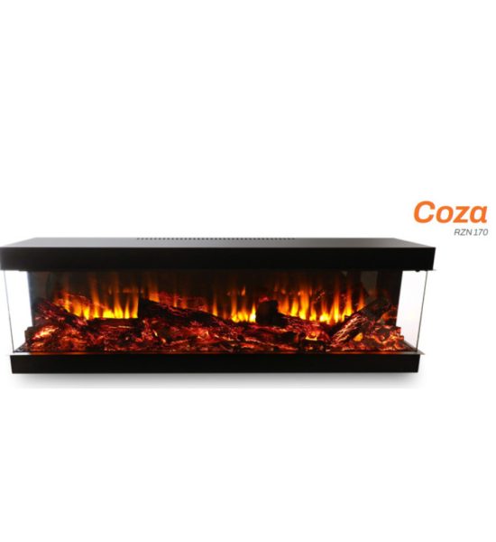 170 cm 3 Tarafı Camlı Elektrikli Şömine