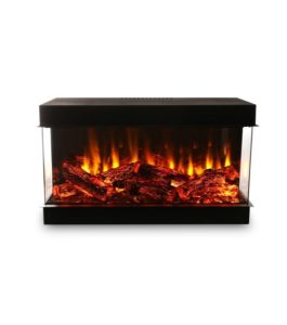 90 cm 3 Tarafı Camlı Elektrikli Şömine