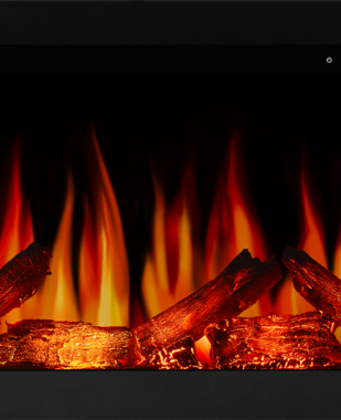 Magel 80cm Metal Çerçeve Isısız Elektrikli Şömine