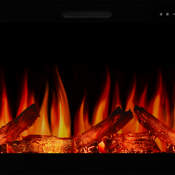 Masta 80cm Cam Çerçeve Isısız Elektrikli Şömine