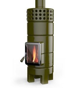 Round Stack Isı Akümülatörlü Seramik Odun Sobası-18