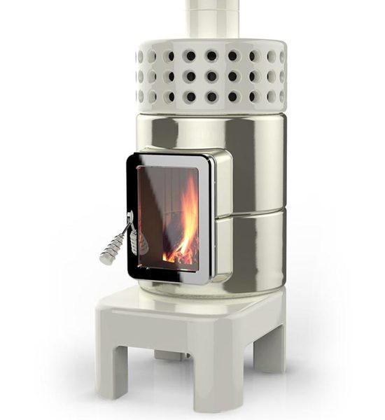 Round Stack Long Seramik Odun Sobası-1