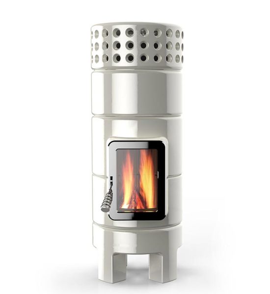 Round Stack Size 2 Seramik Odun Sobas-