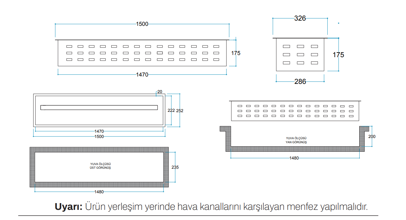 Vudlas 150 cm 3 Boyutlu Elektrikli Şömine (Odunsuz ,Isısız, Ses Efektli) - Görsel 2