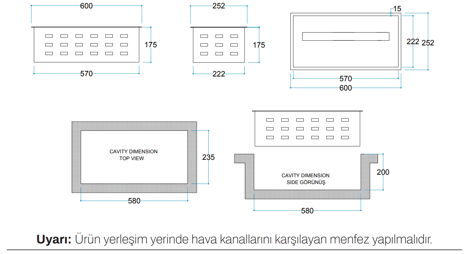 Vudlas 60 cm 3 Boyutlu Elektrikli Şömine (Odunsuz ,Isısız, Ses Efektli) - Görsel 2