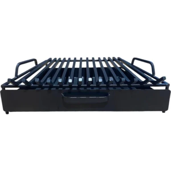 ÇEKMECELİ DEMİR ŞÖMİNE IZGARASI (62 cm)