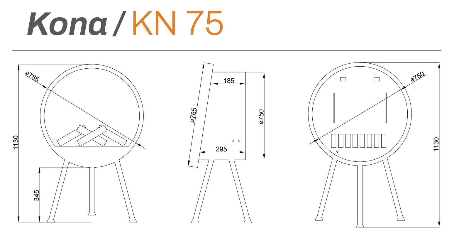 Kona 75 Elektrikli Şömine (Isılı) - Görsel 2