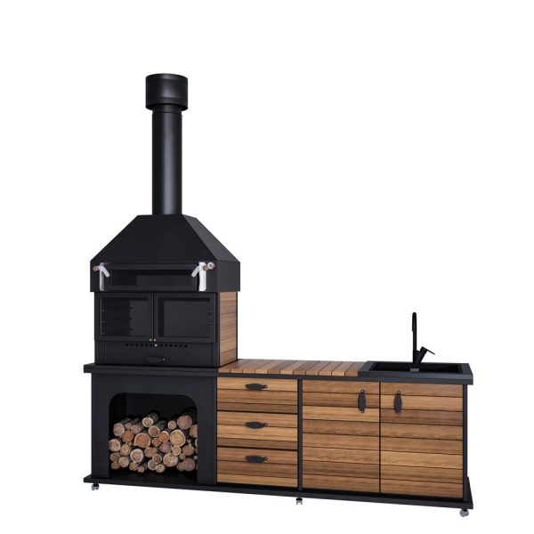 Outdoor Mutfak ve Fırınlı Barbekü (2.4 Metre)