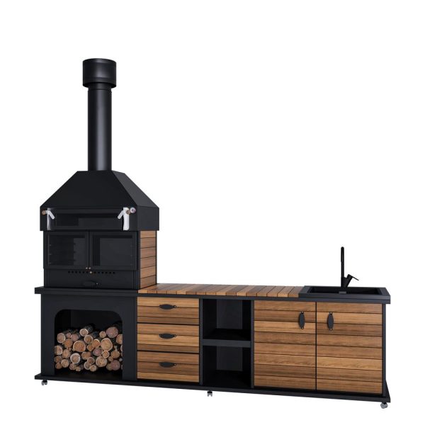 Outdoor Mutfak ve Fırınlı Barbekü (2.8 Metre)
