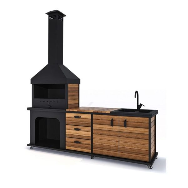 Outdoor Mutfak ve Fırınsız Barbekü (2.4 Metre)