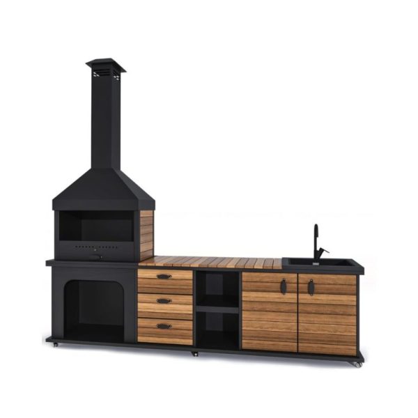 Outdoor Mutfak ve Fırınsız Barbekü (2.8 Metre)