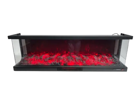 Alaz 150 cm 3 Tarafı Açık Elektrikli Şömine