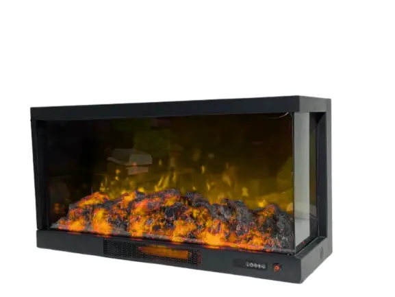 Alaz 150 cm Sağ Açık Elektrikli Şömine - Görsel 11