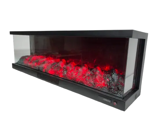 Alaz 150 cm 3 Tarafı Açık Elektrikli Şömine - Görsel 9