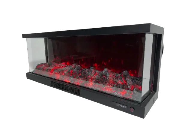 Alaz 120 cm 3 Tarafı Açık Elektrikli Şömine - Görsel 8