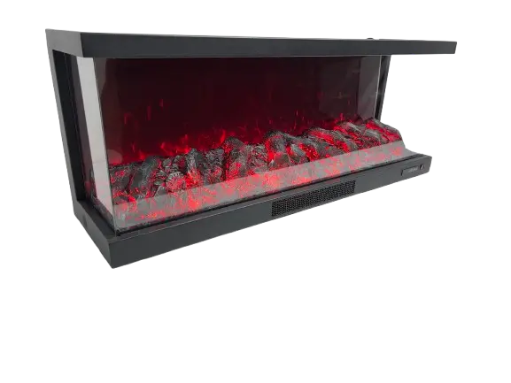Alaz 120 cm 3 Tarafı Açık Elektrikli Şömine - Görsel 9