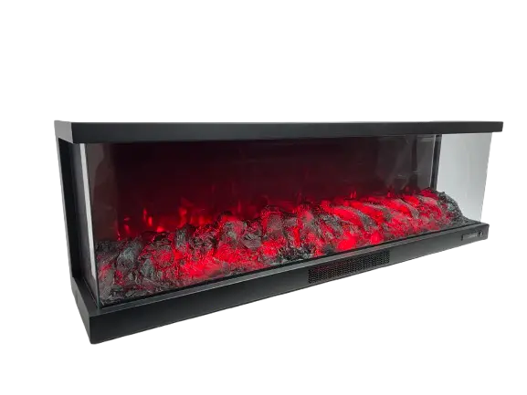 Alaz 150 cm 3 Tarafı Açık Elektrikli Şömine - Görsel 10